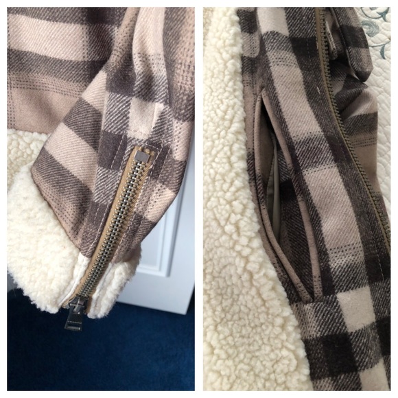 GORGEOUS NWOT  BURBERRY WOOL/SHEARLING TRIM PLAID - Picture 6 of 8